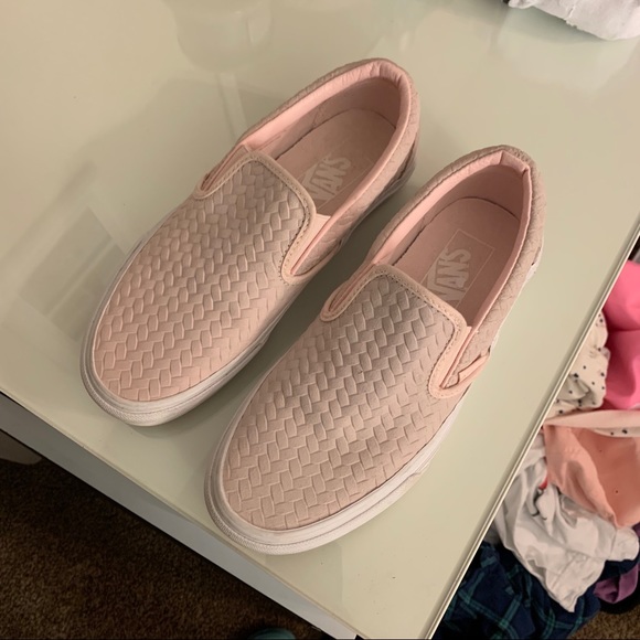 Vans Shoes - Pink Slip On Vans